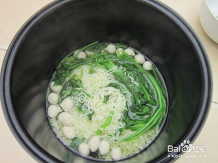 菠菜面条汤面做法