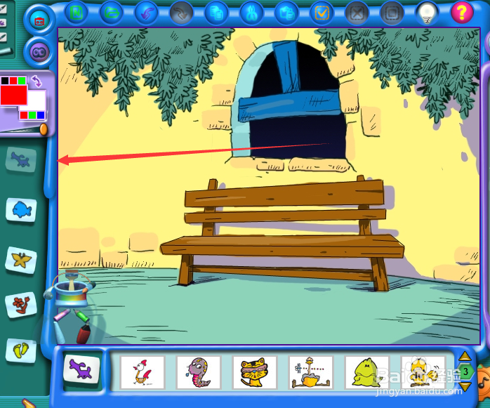 如何给画板添加小猫图案？