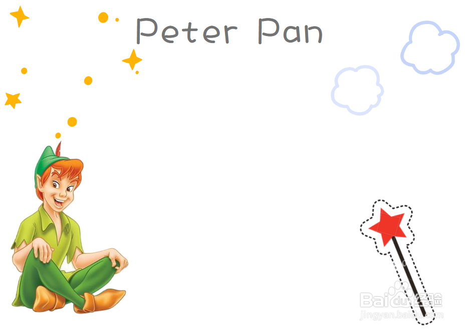 黑布林peter pan手抄报图片