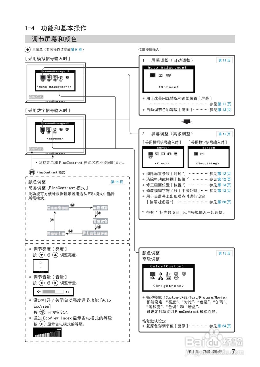 EIZO FlexScan EV2411W彩色液晶显示器用户手册:[1]