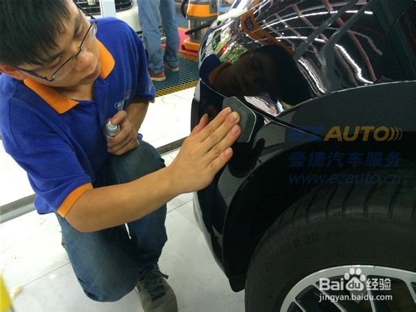 保时捷全车漆面美容效果