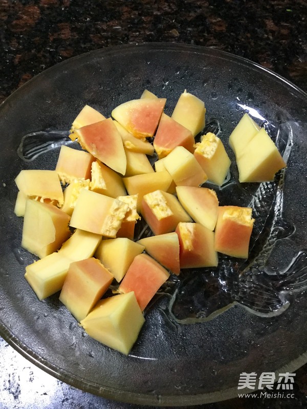 木瓜炖雪燕的做法