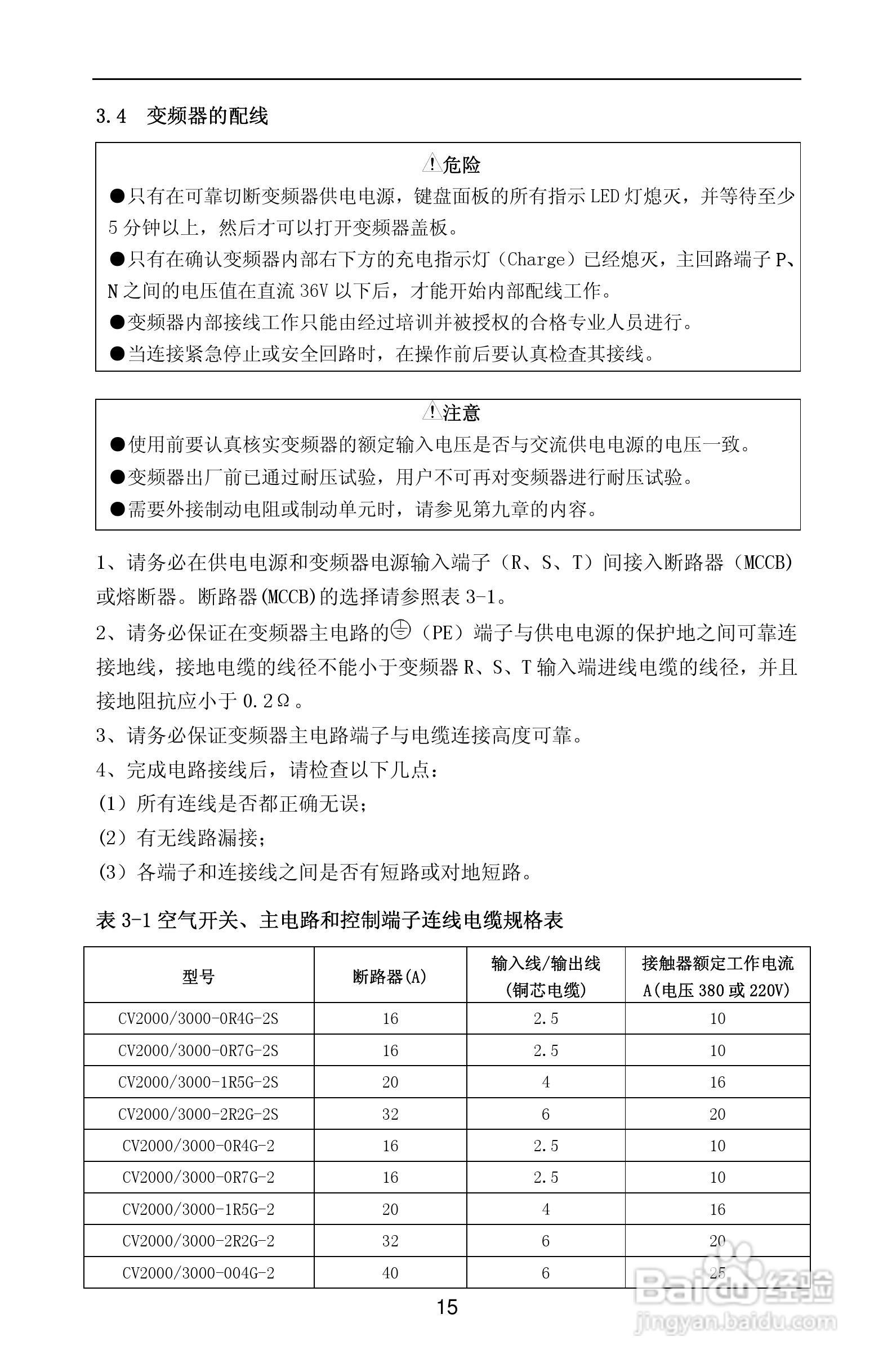 紫威CV2000/3000-630G/700P-12变频器使用说明书:[2]