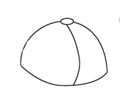 怎么画棒球帽的简笔画