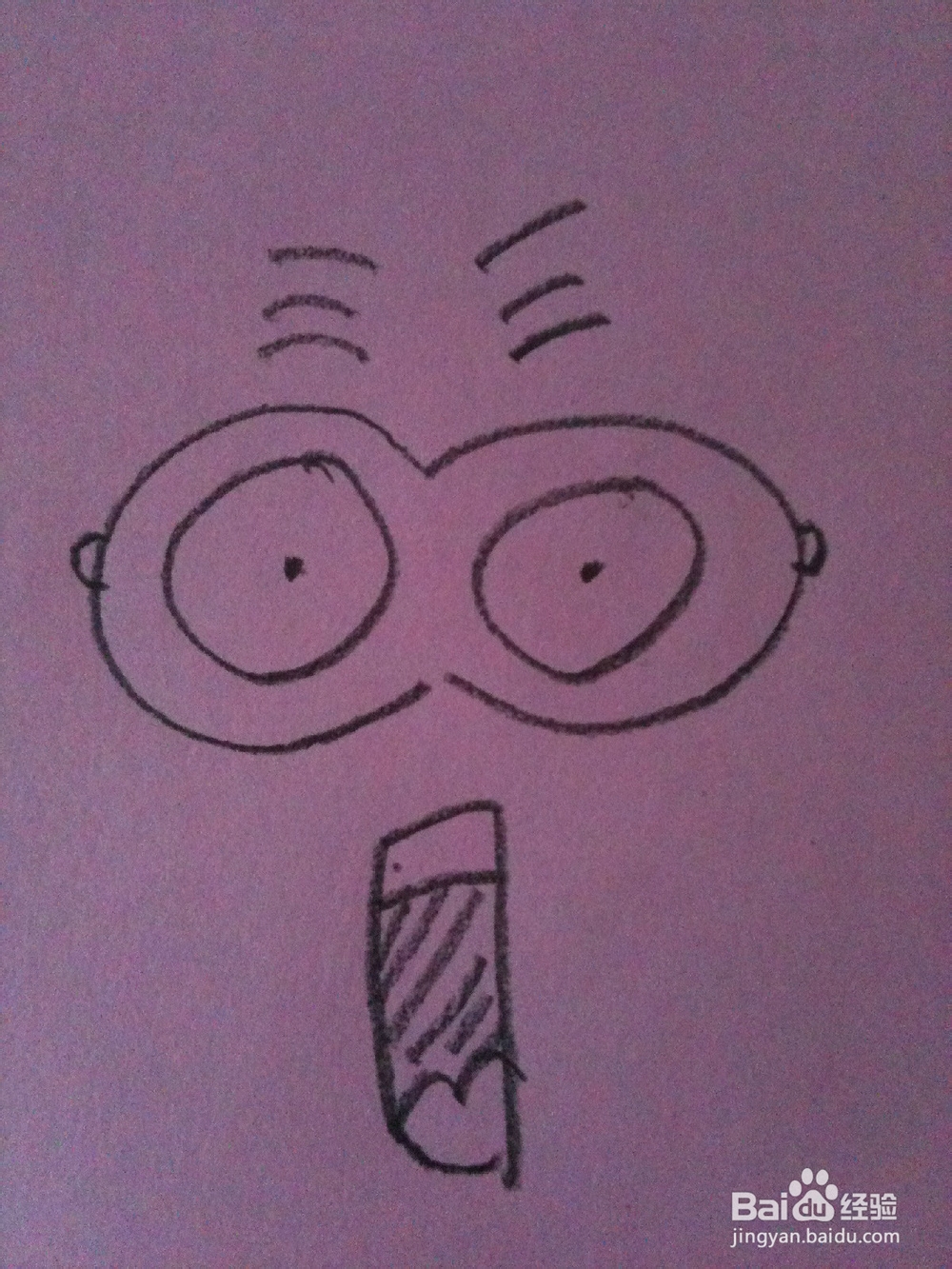 简笔画小黄人表情