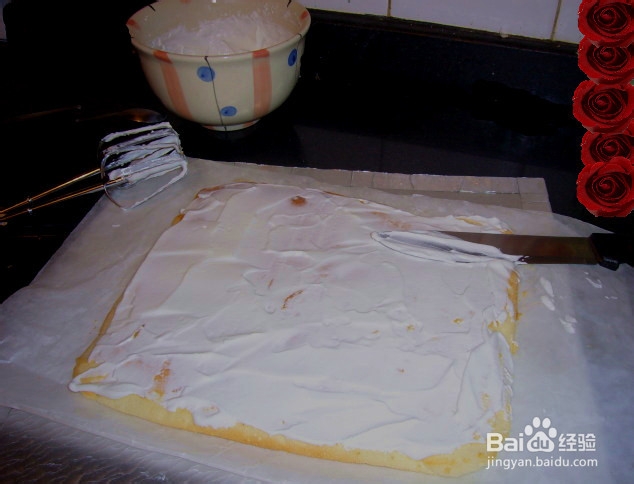 简易蛋糕的做法——草莓方蛋糕