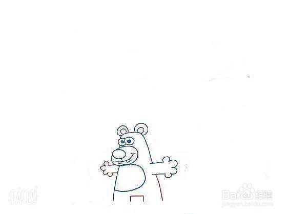 如何画一只类似于熊大的熊