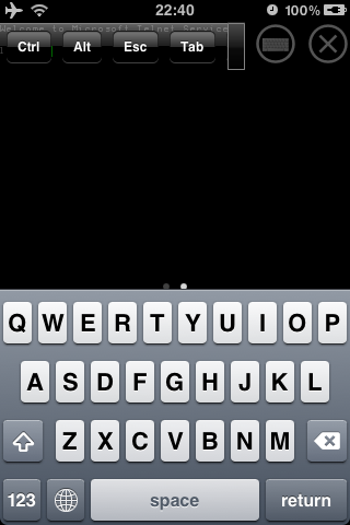 iphone通过telnet远程登录PC