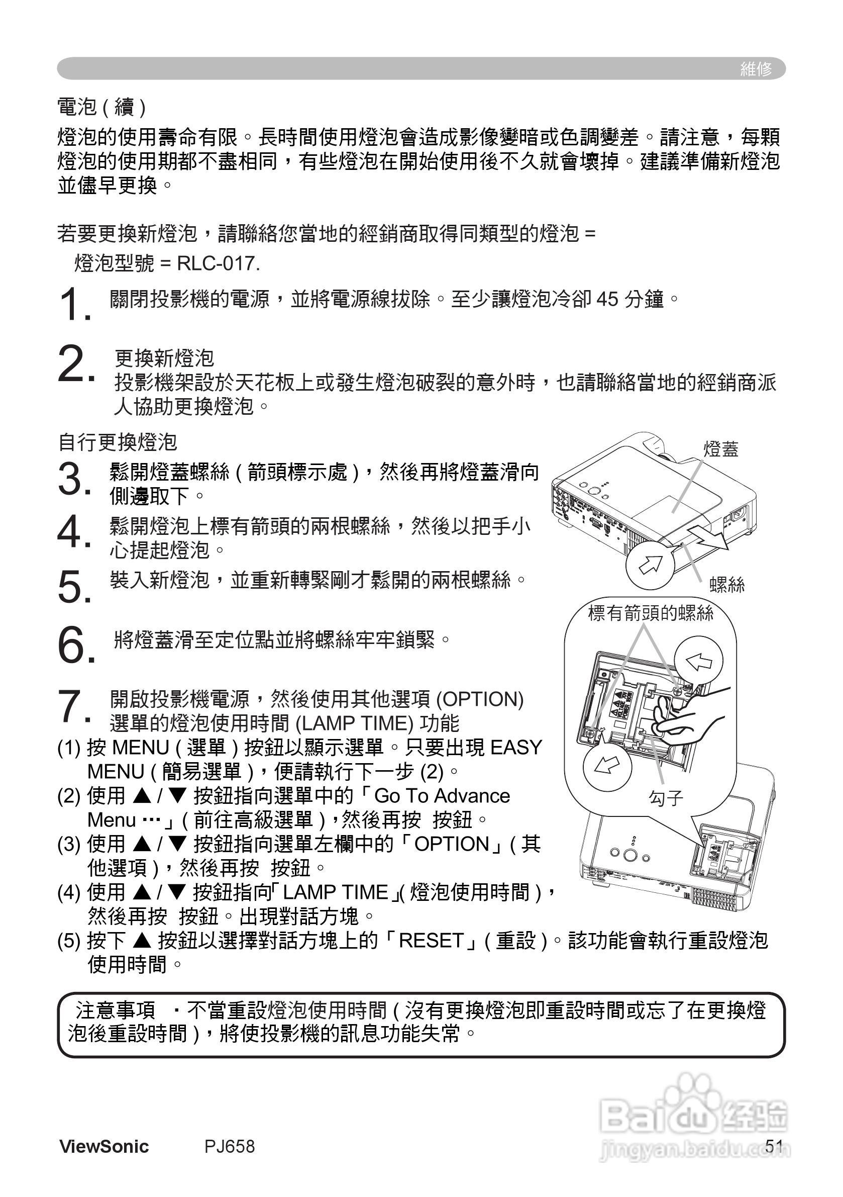 VIEWSONIC PJ658投影机中文说明使用手册:[6]