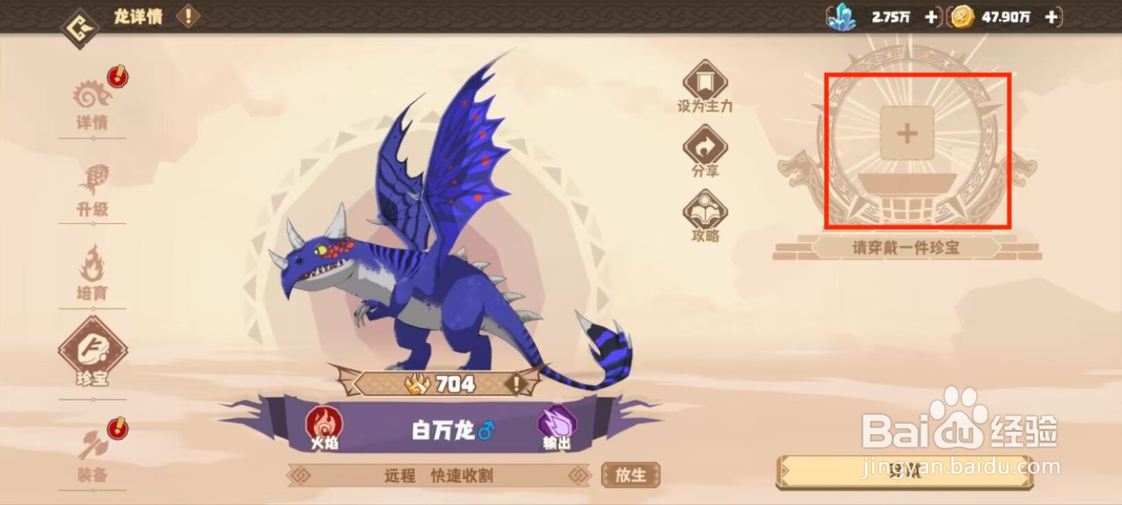 驯龙高手旅程白万龙怎么穿戴珍宝？