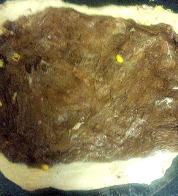 牛奶可可双色玉米土司