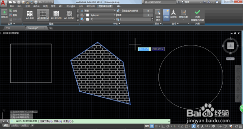 AutoCAD2019如何填充图案