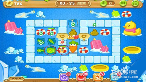 保卫萝卜2第32关通关金萝卜攻略