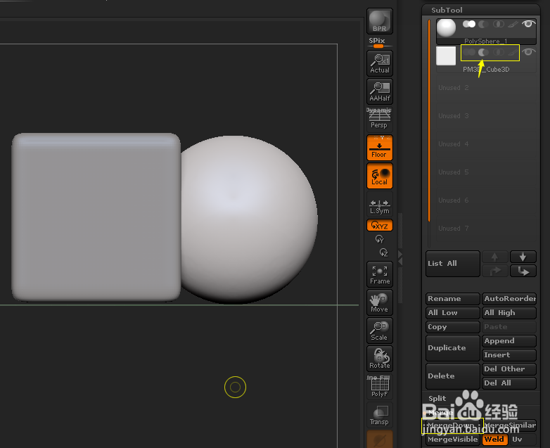 ZBrush多种方法实现布尔运算