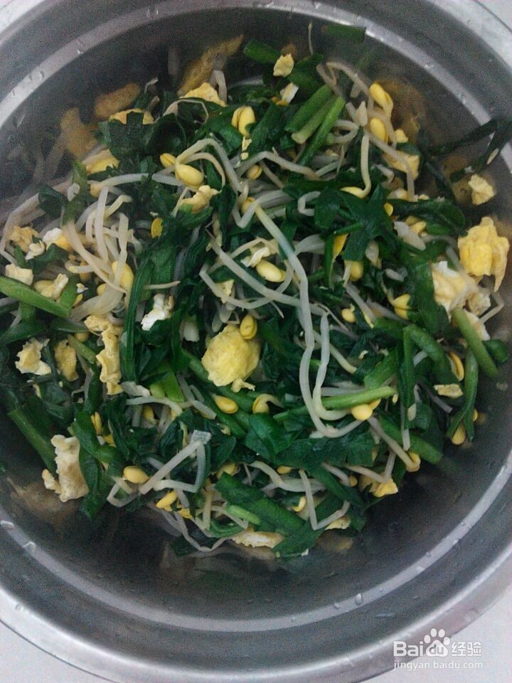 韭菜鸡蛋炒豆芽