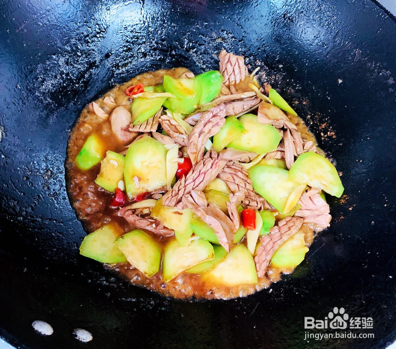 丝瓜炒腰花的做法