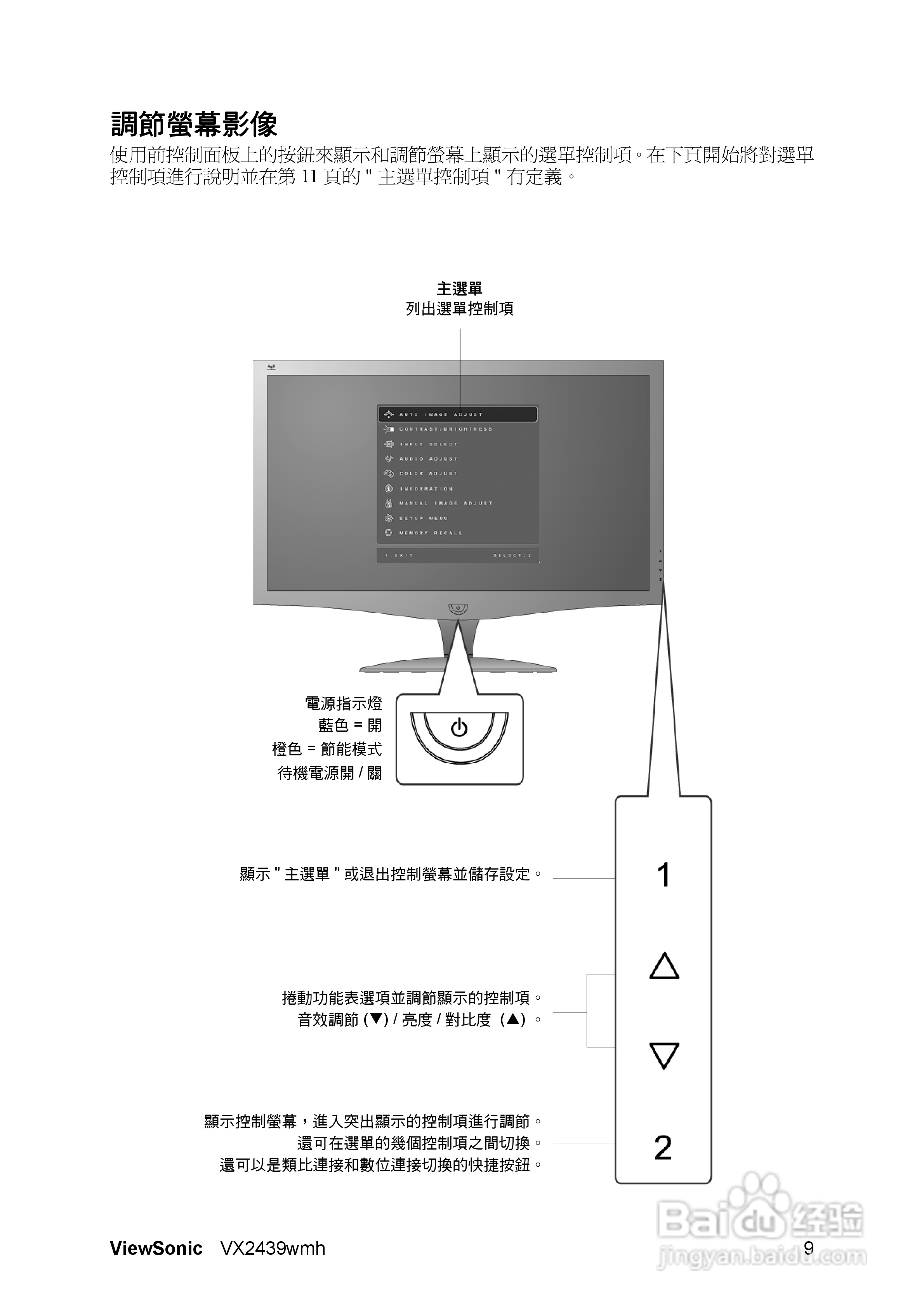 ViewSonic优派VX2439wmh显示器说明书:[2]