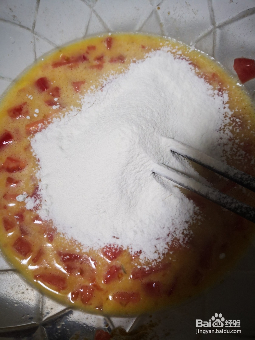 番茄鸡蛋饼的做法