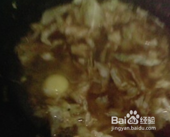 卷心菜味面条的做法