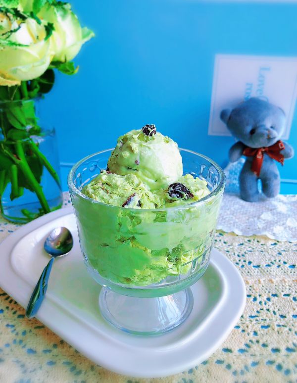 蔓越莓抹茶冰淇淋