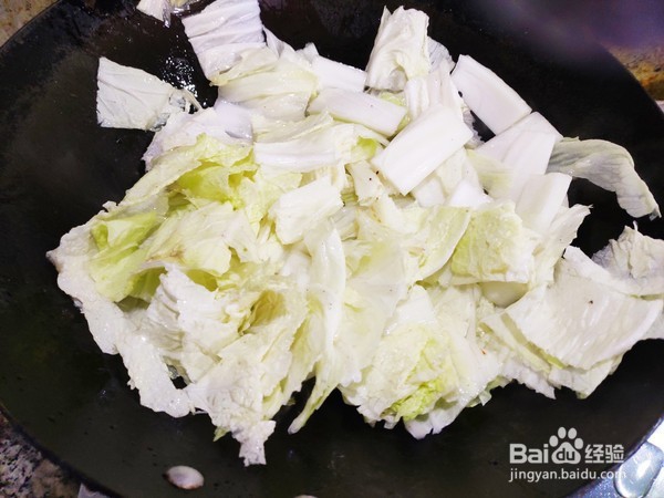 白菜焖面筋的做法