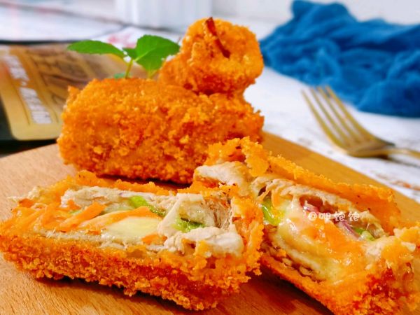 芝士时蔬炸猪排