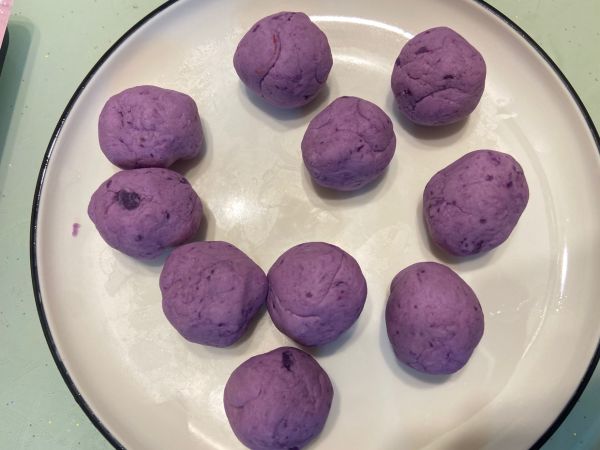 芝士流心紫薯饼