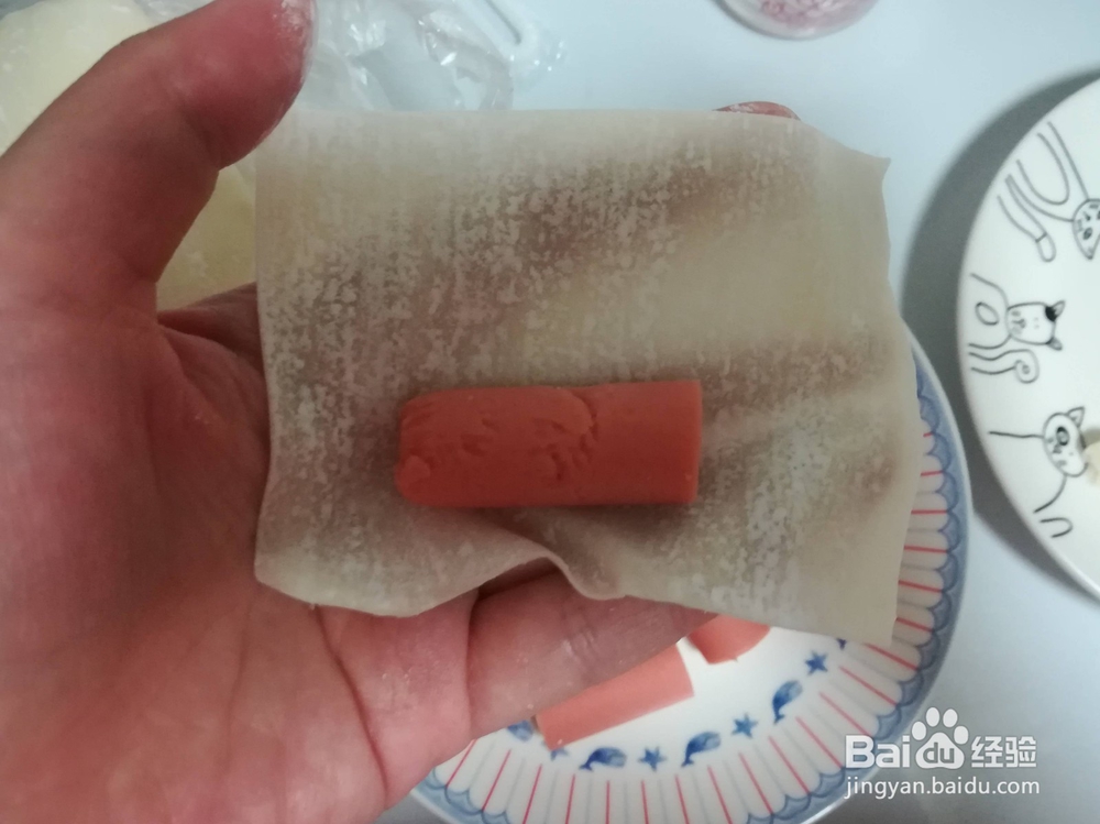 香肠糖果卷的步骤