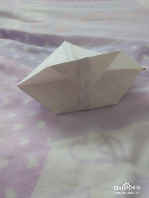 漂亮纸篮子的折法