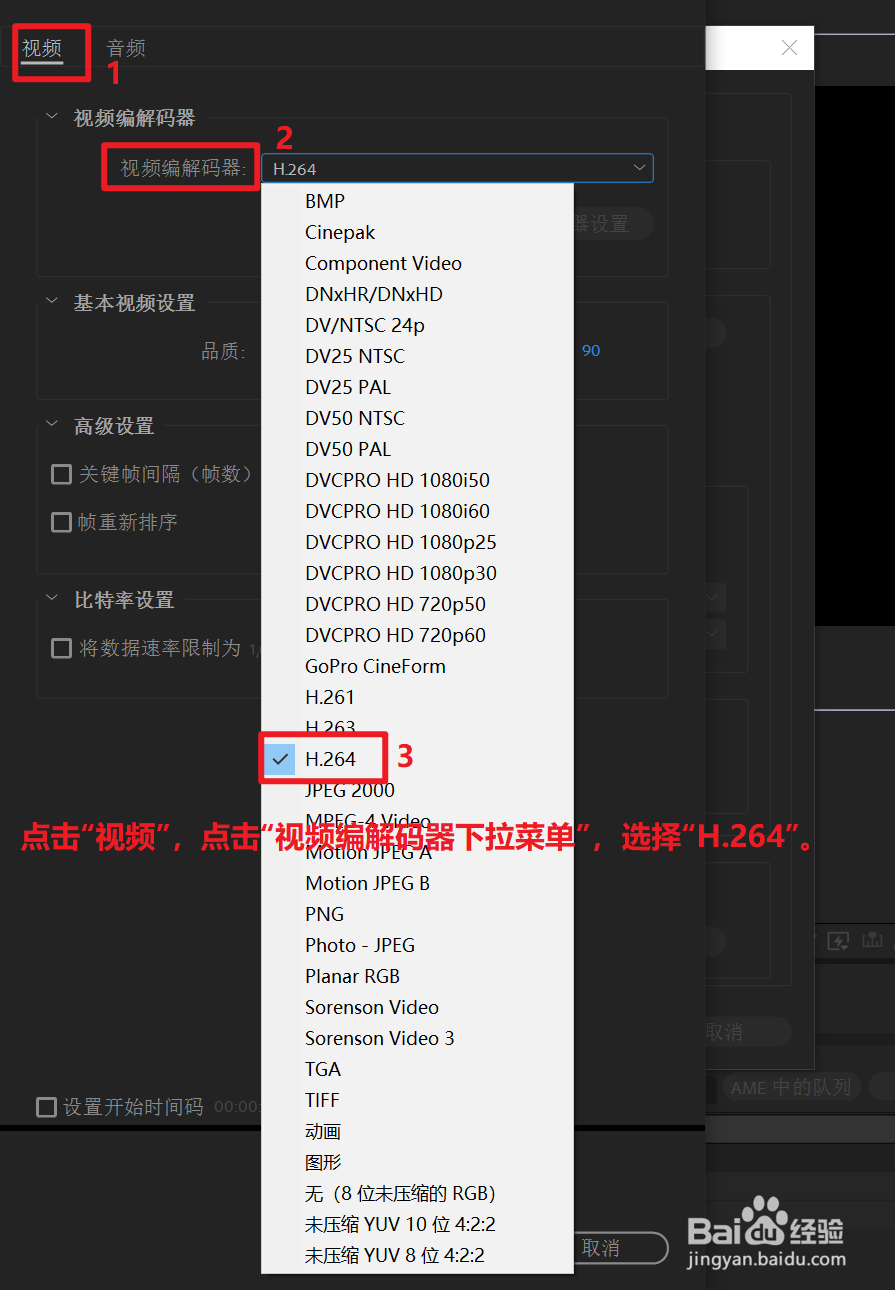 如何在After Effects中导出QuickTime格式视频