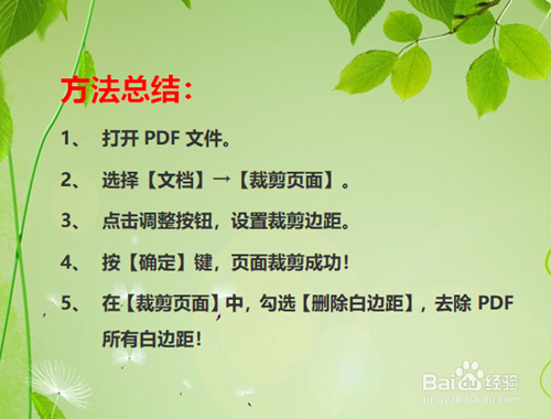 PDF文件如何裁剪页面？