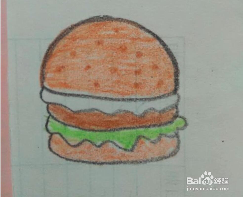 <b>汉堡简笔画教程</b>
