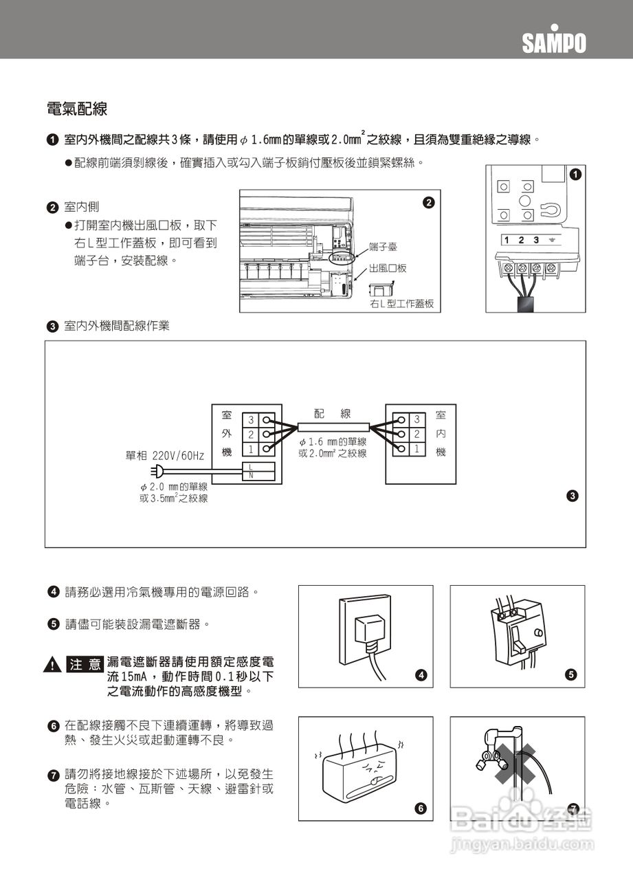 声宝AM-PY63DC/AU-PY63DC型变频冷气机说明书:[3]