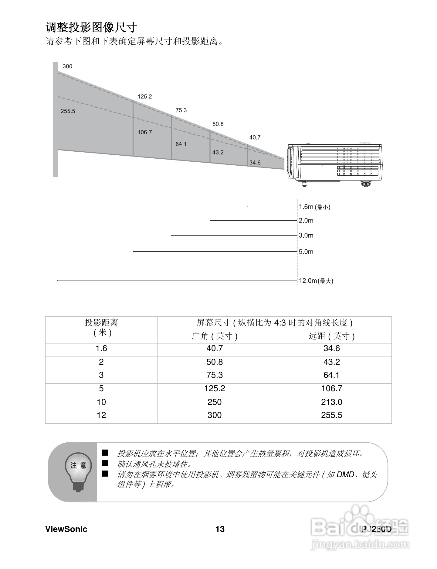 优派PJ260D投影机使用说明书:[2]