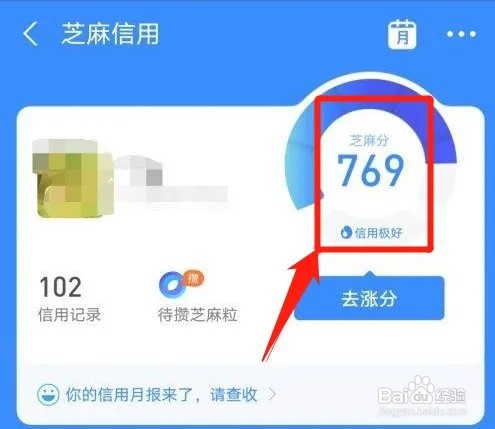 支付宝怎么查询芝麻分？