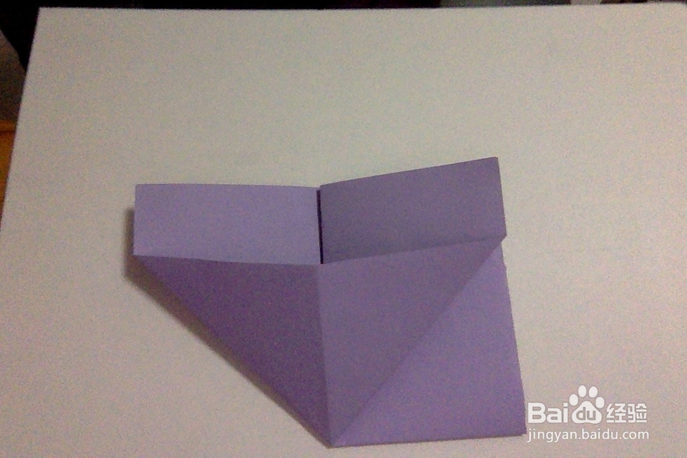 手工折纸 儿童简易折纸垃圾盒子 方盒 双耳盒