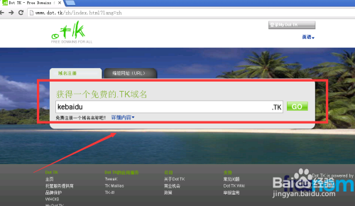 .TK域名注册教程