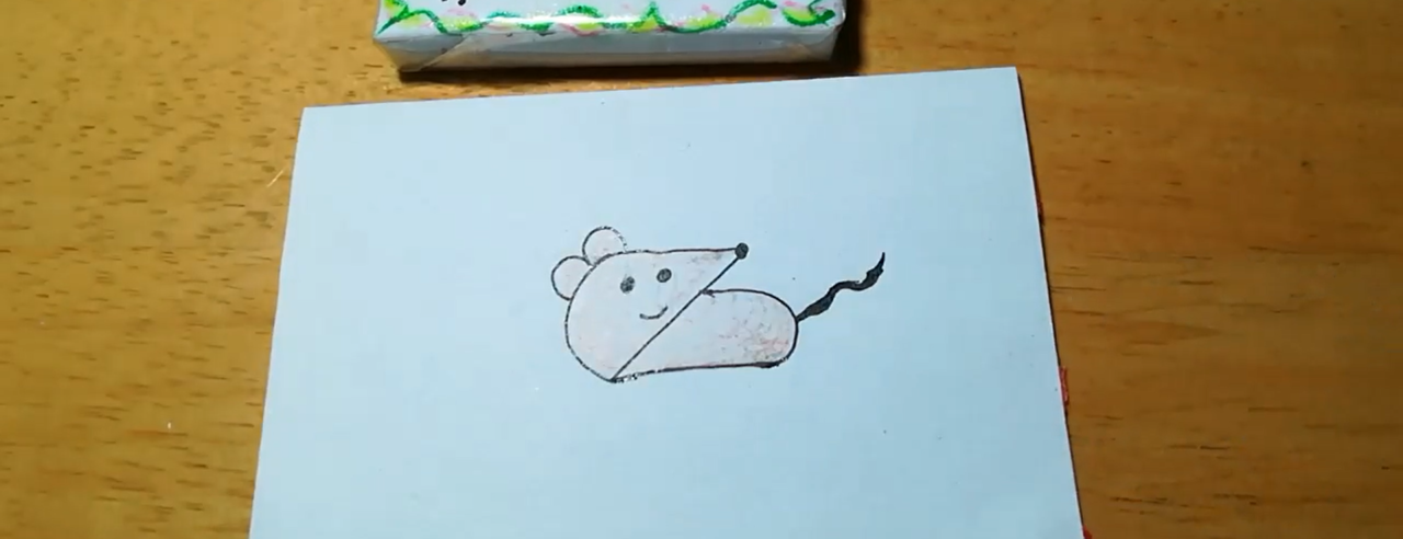 怎么用字母Z画小老鼠