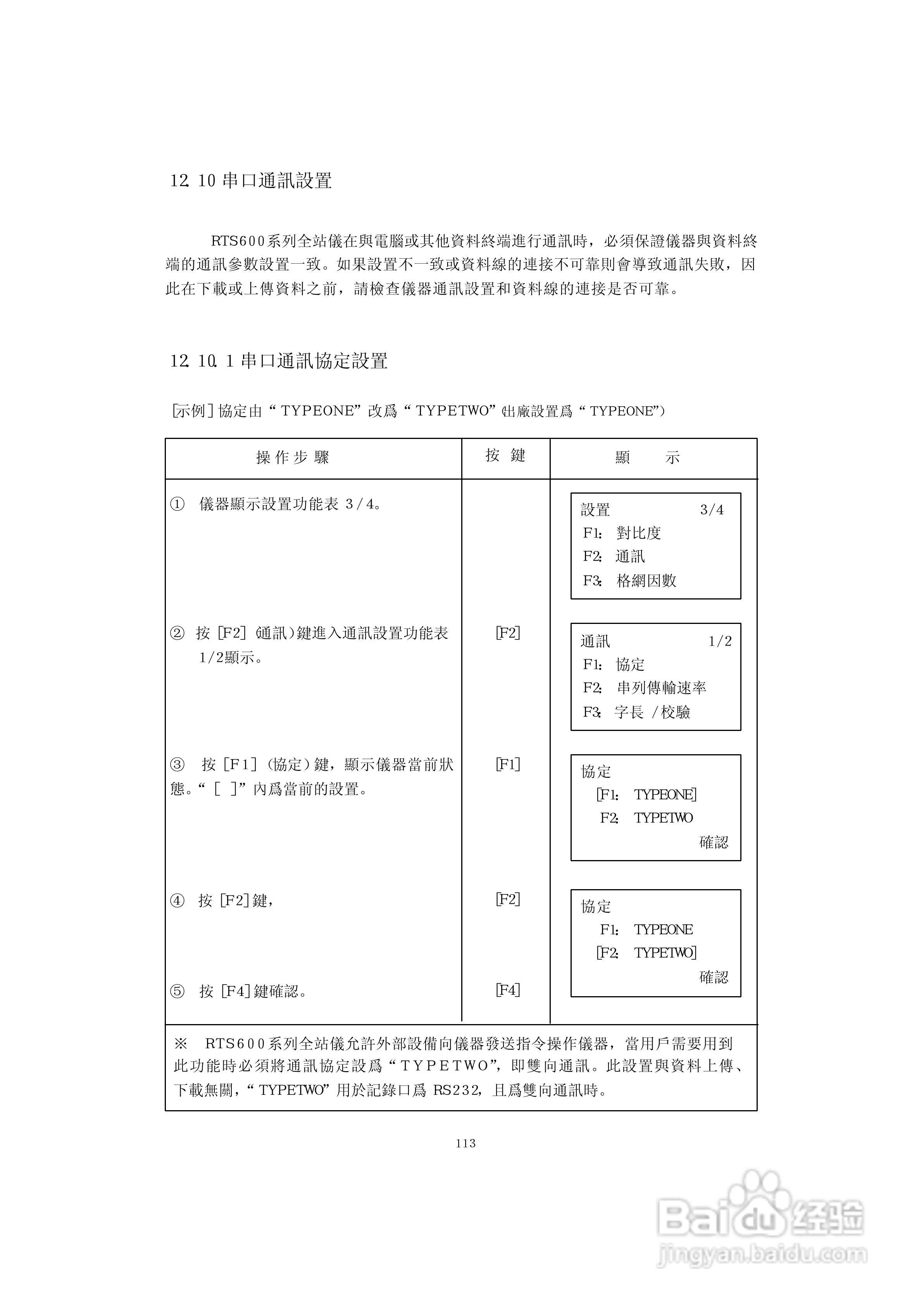 上煇RTS-630全站仪说明书:[13]