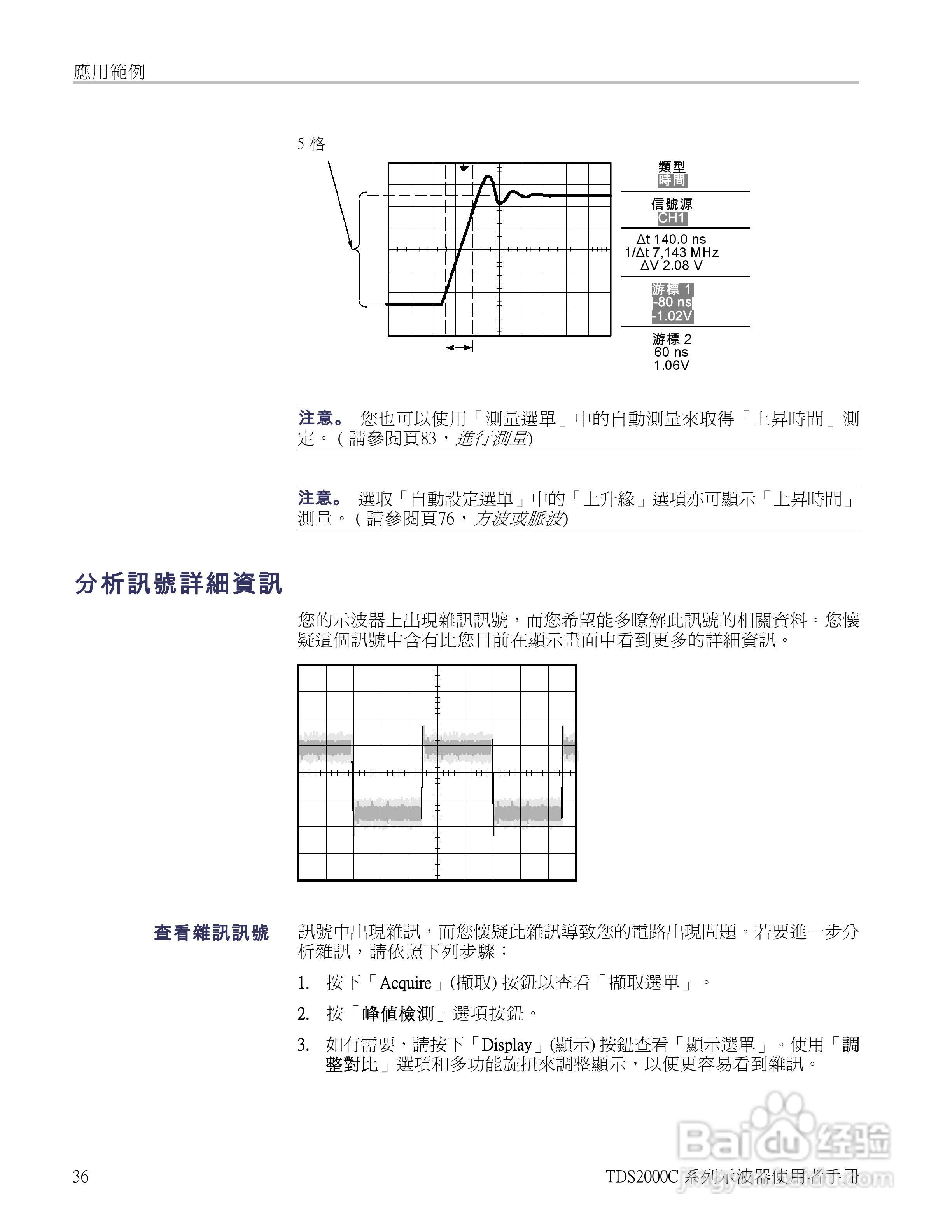 Tektronix TDS2000C系列数位储存示波器说明书:[6]