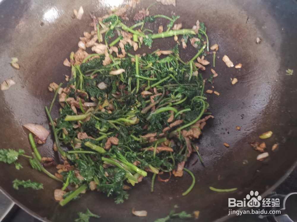 猪肉丝炒香菜段