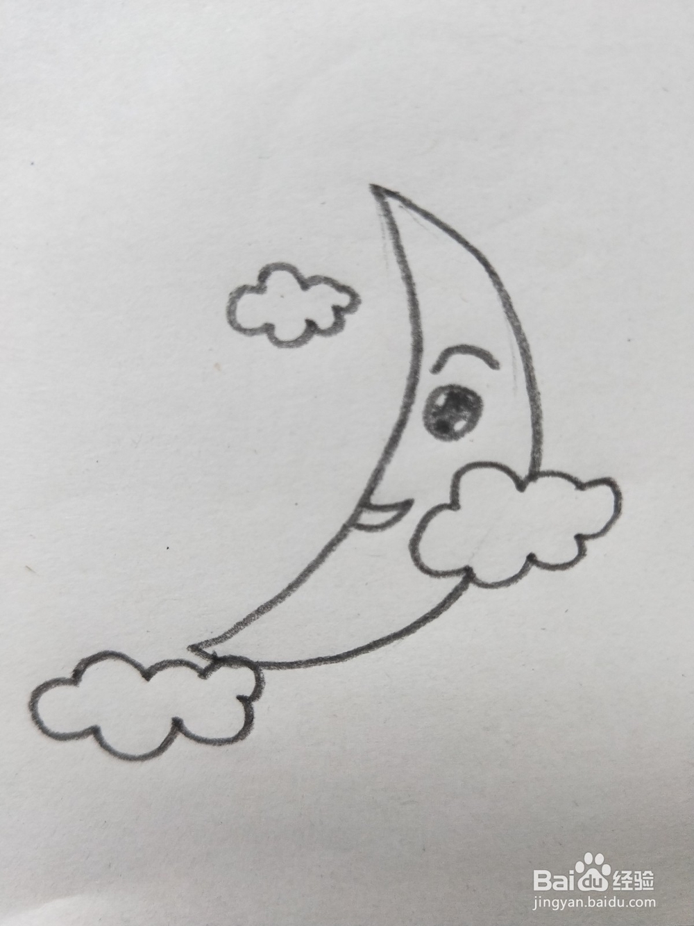 月亮的简笔画教程