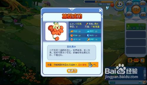 奥拉星中怎么完成捕捉小花苞的任务