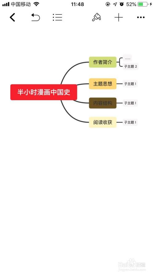 半小时漫画中国史思维导图怎么做