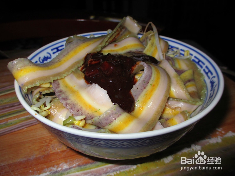 玩儿出色彩---彩带面条