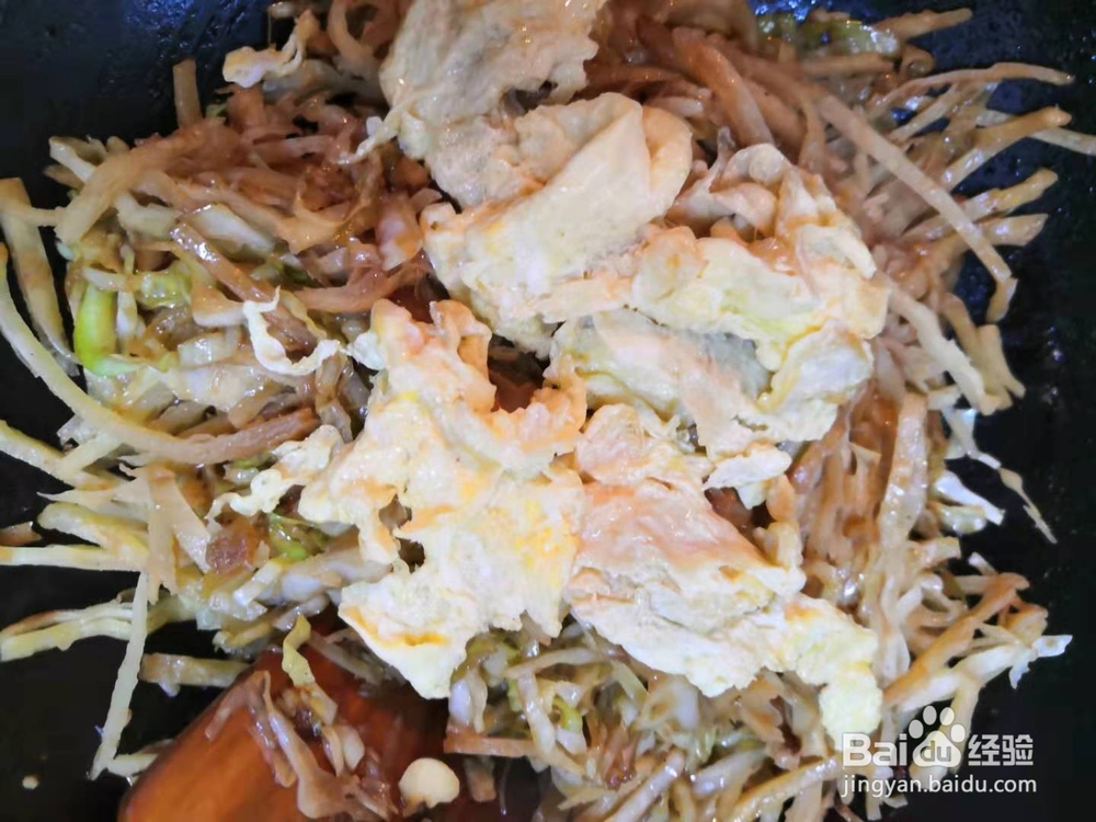 如何做鸡蛋炒饼