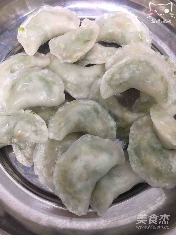 豆角鸡蛋水晶饺