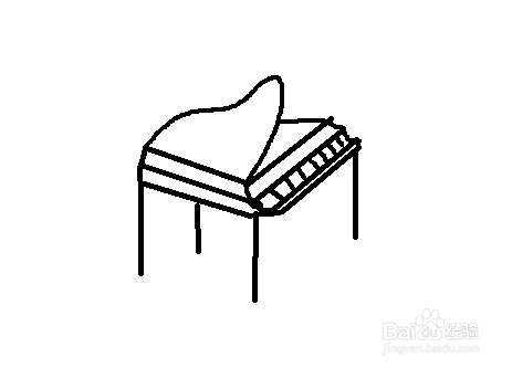 画钢琴的步骤