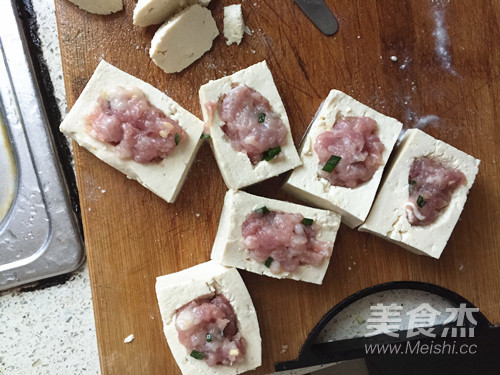 豆腐酿肉的做法