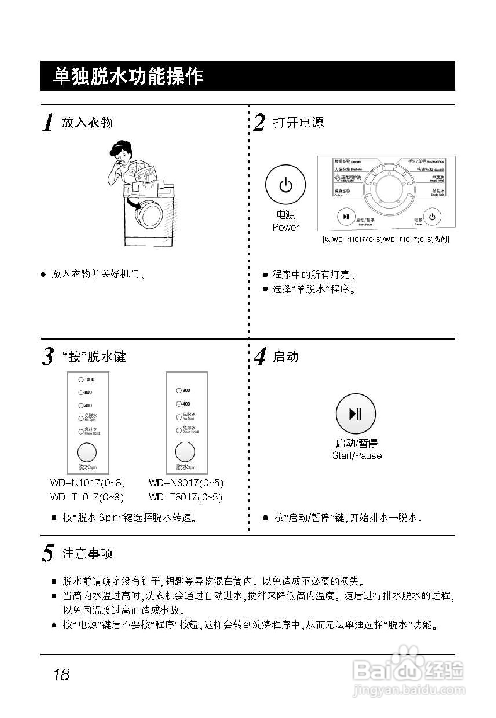 LG WD-N10177洗衣机使用说明书:[2]